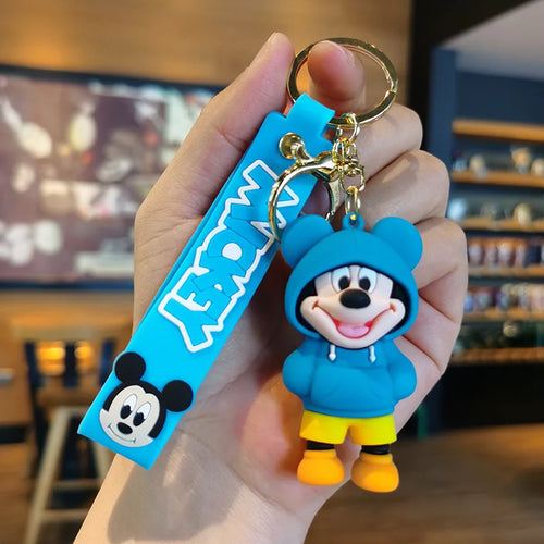 New Anime Disney Keychain Cartoon Mickey Mouse Minnie Lilo & Stitch